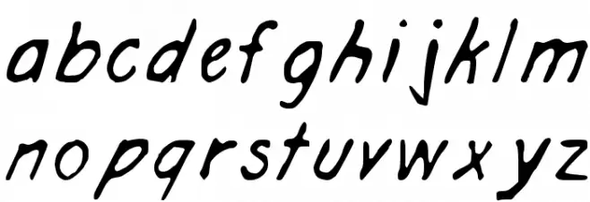 Architect Hand Schriftart Kleinbuchstaben