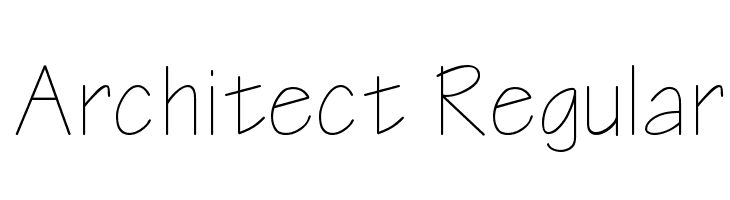 Architect Regular  フリーフォントのダウンロード