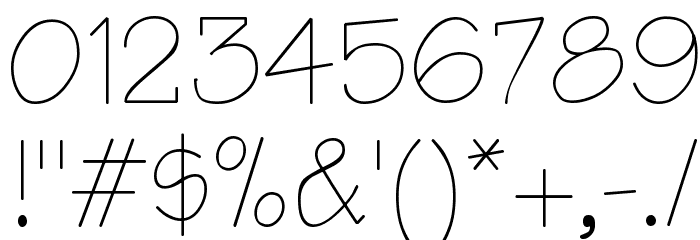 Architect Regular Font OTHER CHARS