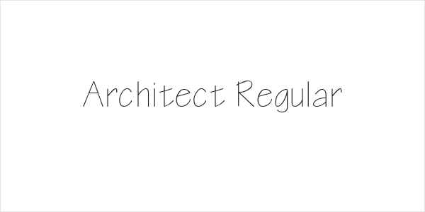 Architect Regular Logo