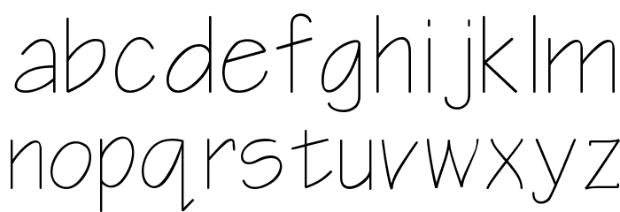 Architect Regular Font LOWERCASE