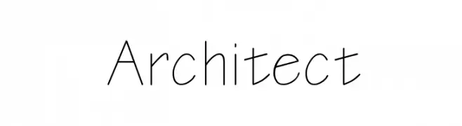 Architect  Скачать бесплатные шрифты