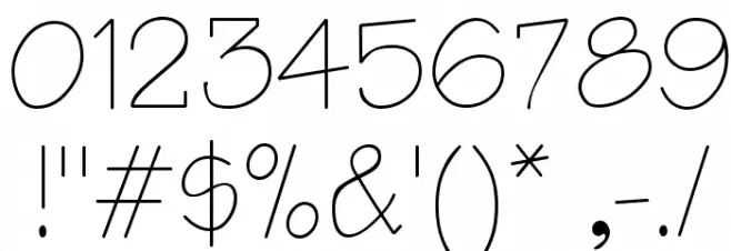 Architect Font OTHER CHARS