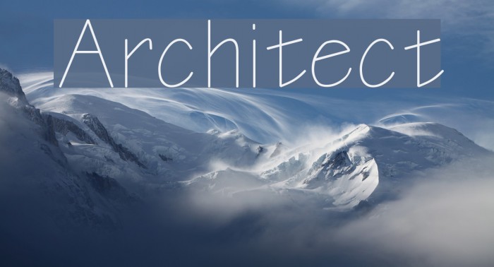 Architect Font examples