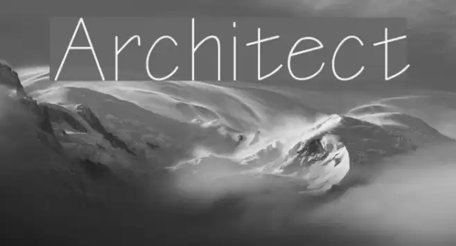 Architect Font examples