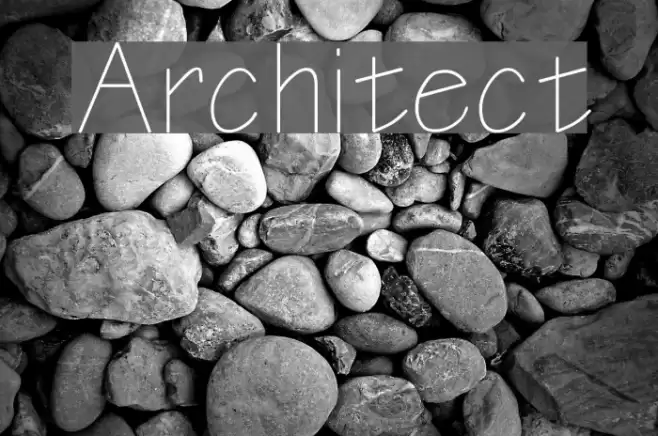 Architect Font examples