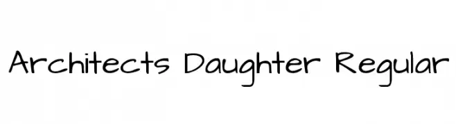 Architects Daughter Regular  les polices de caractères gratuit tlcharger