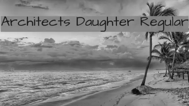 Architects Daughter Regular Font examples