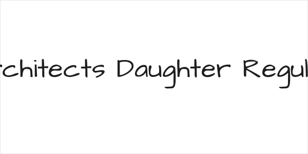 Architects Daughter Regular Logo