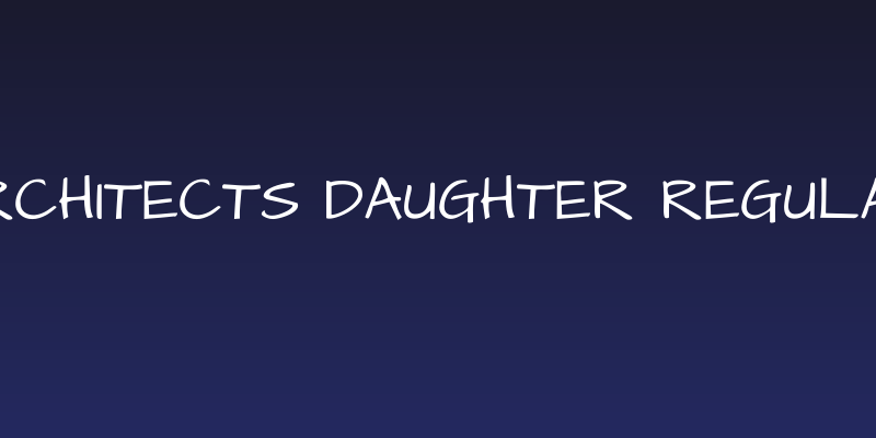 Architects Daughter Regular Social Header