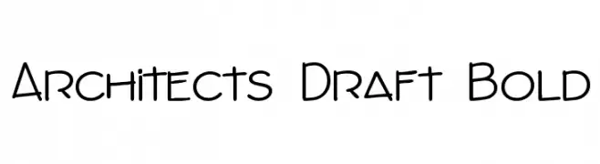 Architects Draft Bold  les polices de caractères gratuit tlcharger
