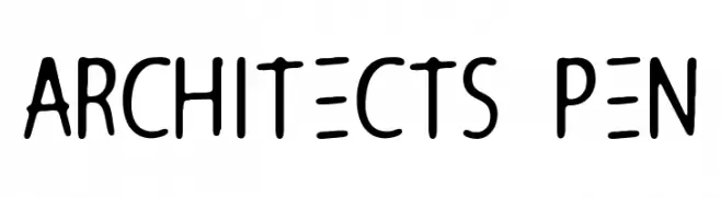 Architects Pen  les polices de caractères gratuit tlcharger