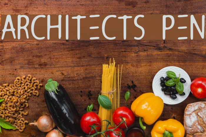 Architects Pen Font examples