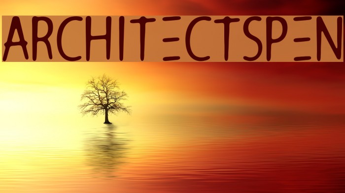 ArchitectsPen Font examples