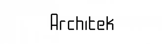 Architek  les polices de caractères gratuit tlcharger