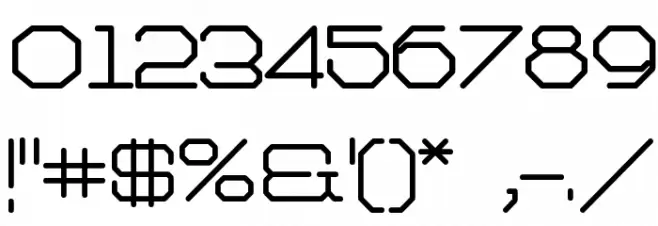 Architext Bold Font OTHER CHARS