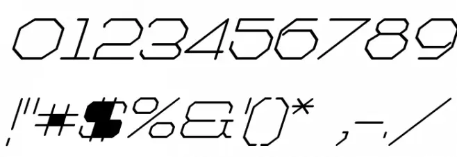 Architext-Itali フォント その他の文字
