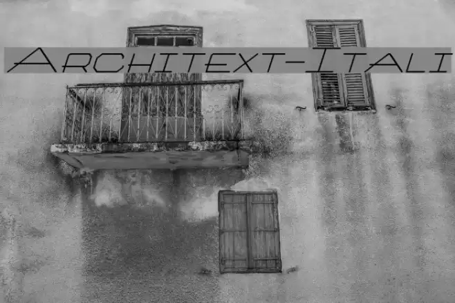 Architext-Itali フォント examples