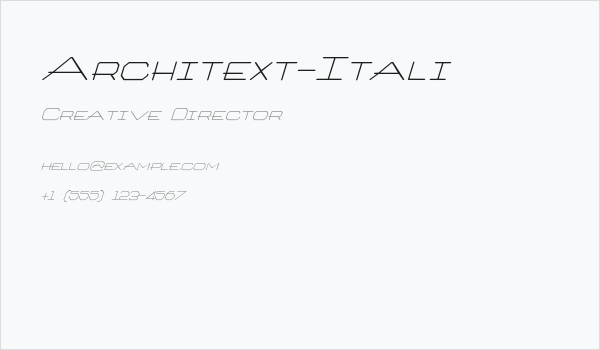 Architext-Itali Business Card
