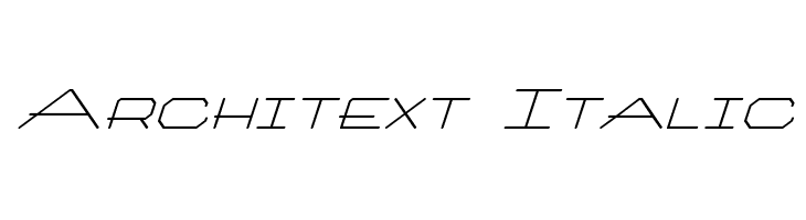 Architext Italic Fonte