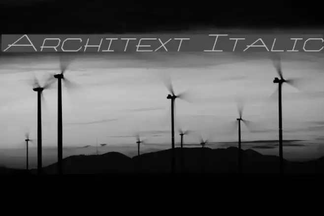Architext Italic 字体 examples