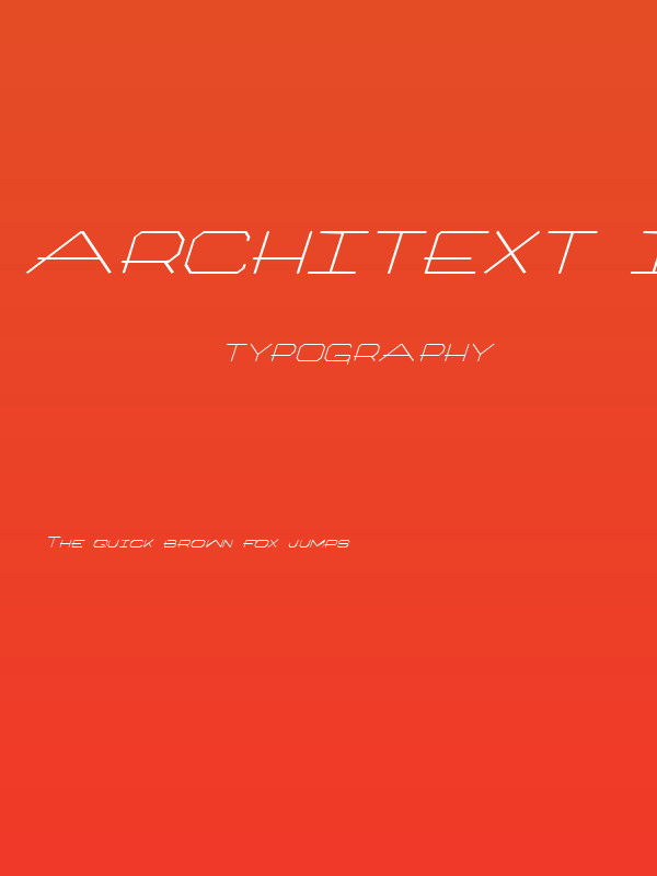 Architext Italic Poster