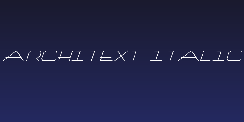 Architext Italic Social Header