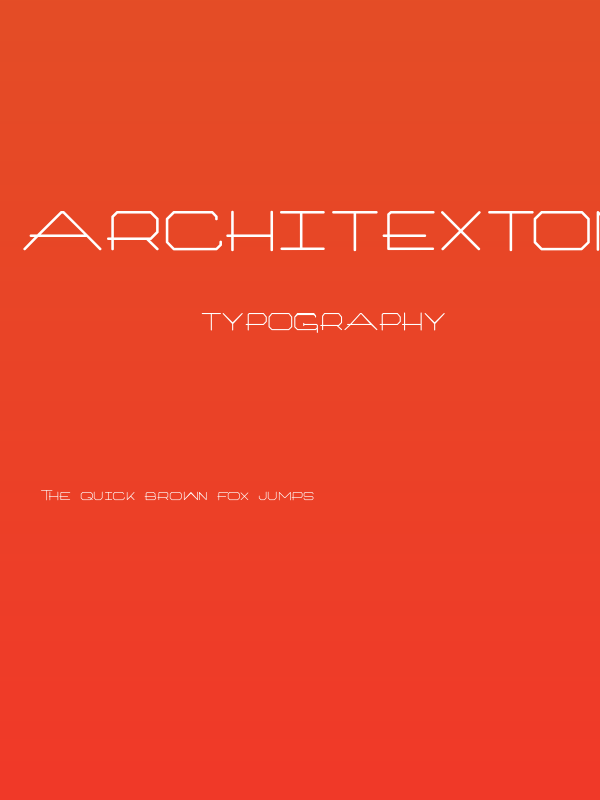 ArchitextOneType Poster