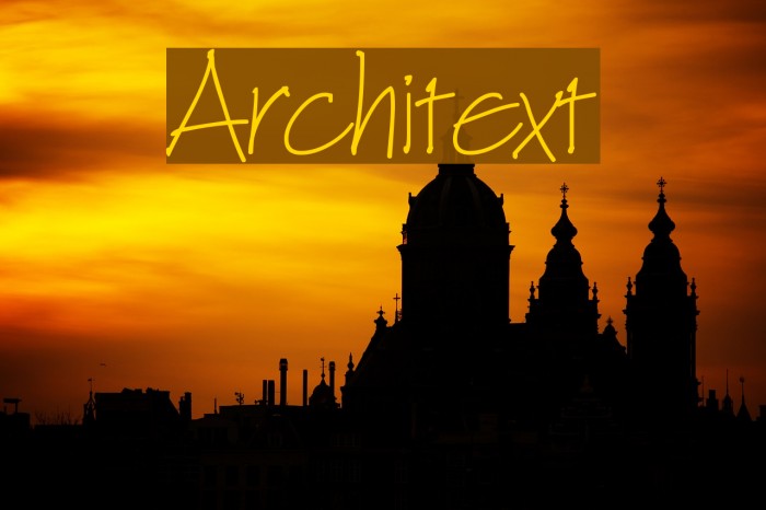 Architext Шрифта examples