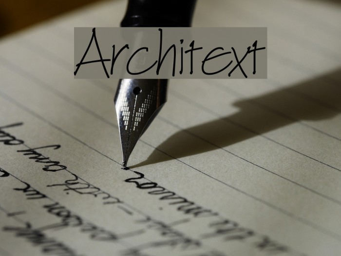 Architext Шрифта examples