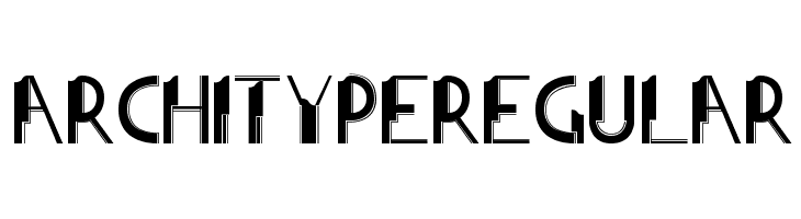 ArchitypeRegular  Frei Schriftart Herunterladen