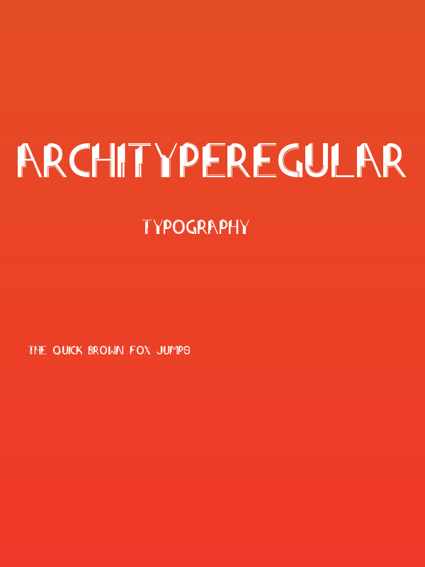 ArchitypeRegular Poster