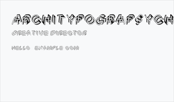 ArchitypograPsychodeliqu Business Card