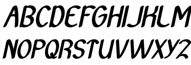 Archive Bold Italic फ़ॉन्ट अपरकेस