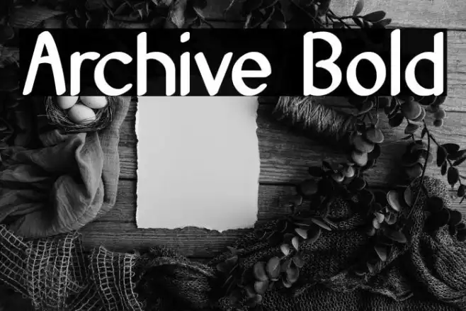 Archive Bold Example 2