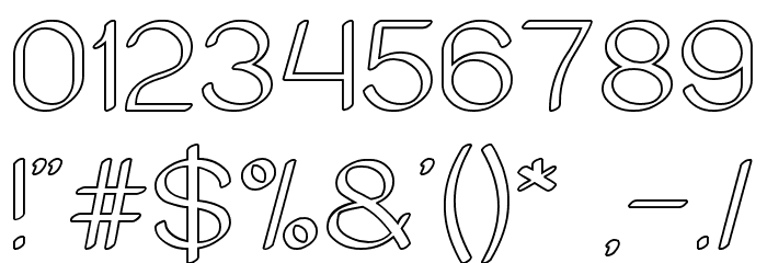 Archive-Hollow Font OTHER CHARS