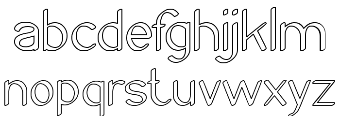 Archive-Hollow Font LOWERCASE