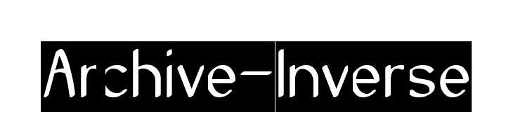 Archive-Inverse  Free Fonts Download