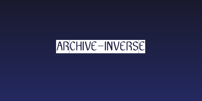 Archive-Inverse Social Header