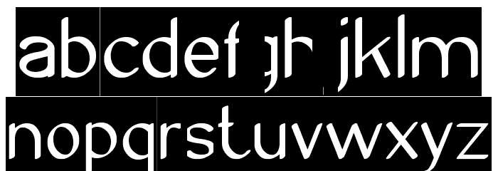 Archive-Inverse Font LOWERCASE