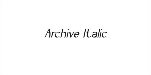 Archive Italic Logo