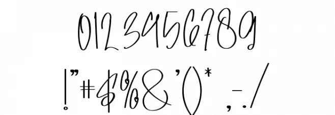 Archive Signature Font OTHER CHARS