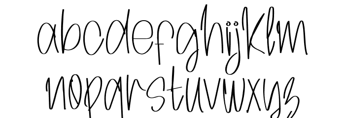 Archive Signature Font LOWERCASE