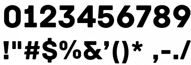 Archive Font OTHER CHARS