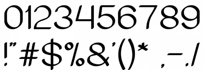 Archive Font OTHER CHARS