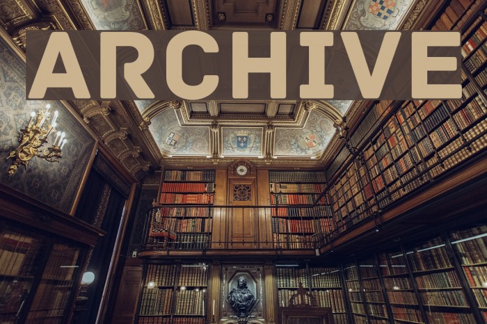 Archive Font examples
