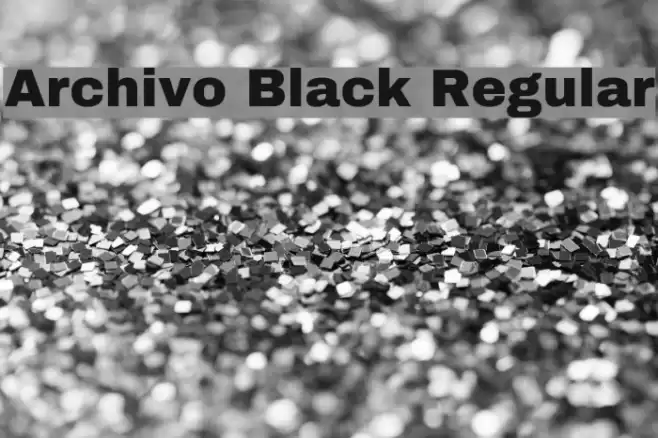 Archivo Black Regular Font examples
