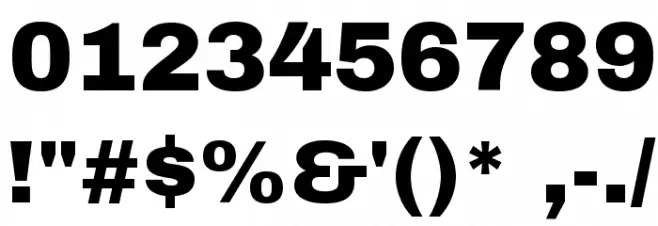 Archivo Black Font OTHER CHARS