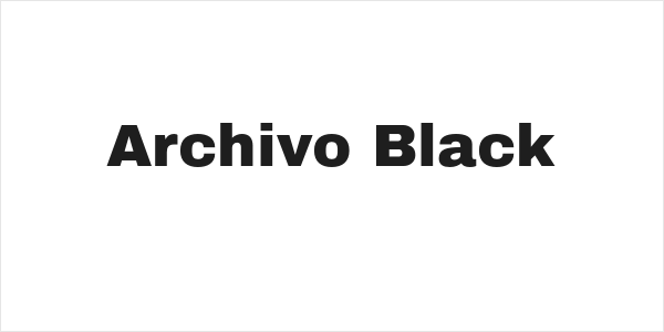 Archivo Black Logo