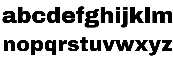 Archivo Black Font LOWERCASE